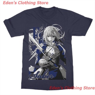 Edens Clothing Store Fate เสื้อยืดลายการ์ตูนอนิเมะ Fate Stay Night Saber - เสื้อผ้าไก่ เสื้อยืดอนิเมะญี่ปุ่น