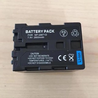 Sony แบตเตอรีสำหรับกล้อง โซนี่ Battery For SONY Camcorder Digital Camera Battery รุ่น NP-QM71D (Black)