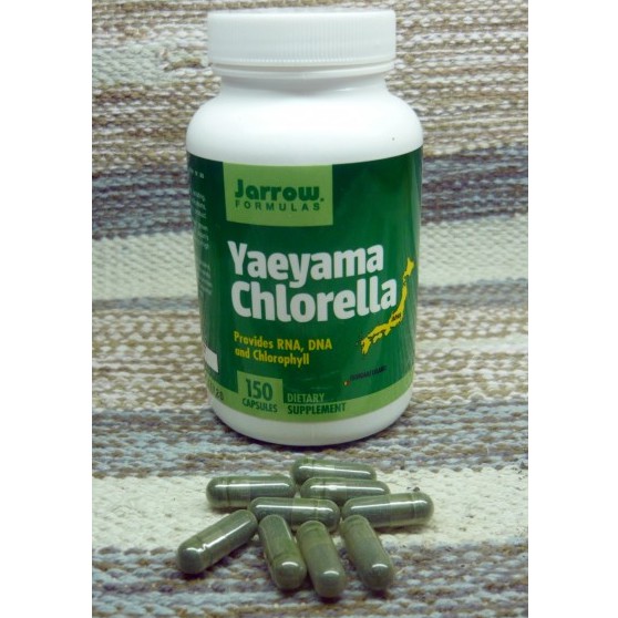 สาหร่ายคลอเรลล่า Yaeyama Chlorella 400mg 150 Capsules (Jarrow Formulas