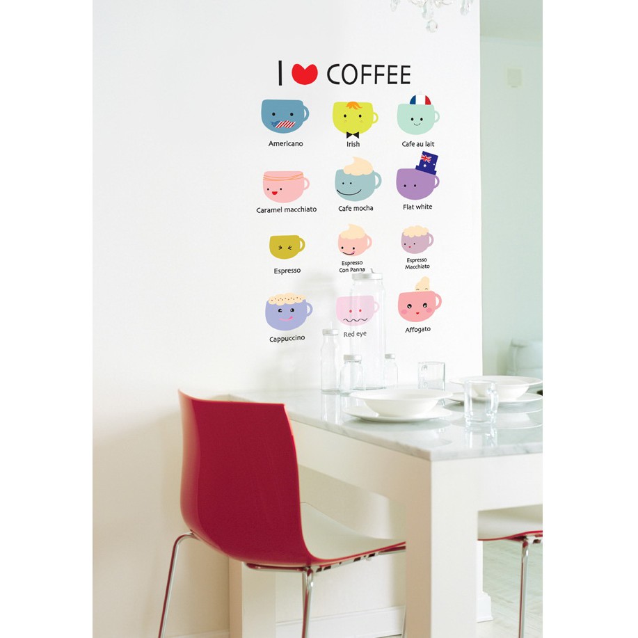 วอลสติ๊กเกอร์เกาหลี-ลายแก้วกาแฟน่ารัก-ss-58255-i-love-coffee-s-ขนาดแผ่น-35-x-50-cm-transparent-sticker