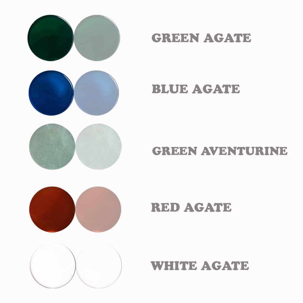 แหวนหิน-แหวนอัญมณี-green-aventurine-blue-agate-green-agate-red-agate-white-agate-แหวนหินนำโชค-แหวนมงคล-ฟรีผ้าเช็ด