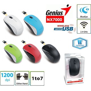 Mouse Wireless Genius NX-7000 เม้าส์ไร้สาย แสงสีฟ้า