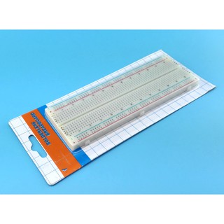 Breadboard บอร์ดทดลอง 830 รู  MB-102 MB102 Arduino Protoboard โฟโต้บอร์ด โพรโทบอร์ด สำหรับ การต่อวงจรต่างๆหรือ  830 Hole