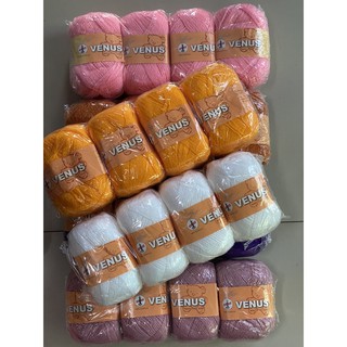 ไหมฟูวีนัส Venus soffur knitting yarn น้ำหนัก50กรัม 1 ห่อมี 4 ม้วน