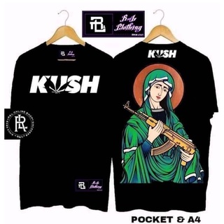 เสื้อยืดสําหรับผู้ชาย♤R.KUSH V7 ออกแบบผ้าฝ้ายวินเทจขนาดใหญ่ที่ได้รับแรงบันดาลใจเสื้อผ้าหลวมสําห /m: