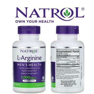 ภาพหน้าปกสินค้าNatrol, L-Arginine, 3,000 mg, 90 Tablets ซึ่งคุณอาจชอบสินค้านี้