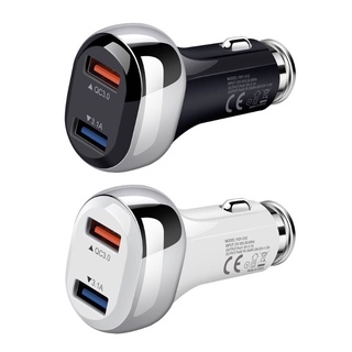 Dual USB Car Charger 3.1A หัวชาร์จในรถยนต์ หัวชาร์จโทรศัพท์มือถือ ที่ชาร์จเร็ว 2 พอร์ต