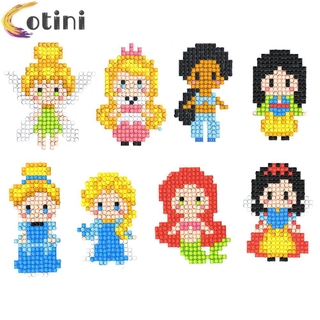 Cotini สติ๊กเกอร์ลายการ์ตูนเจ้าหญิงมีกาวในตัว 8 ชิ้นสําหรับตกแต่ง