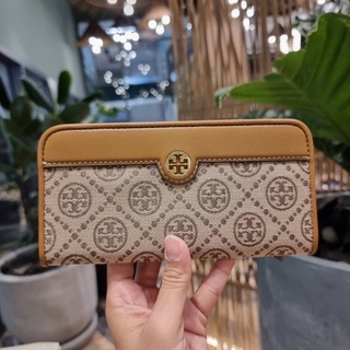 TORY BURCH T MONOGRAM JACQUARD SLIM WALLET