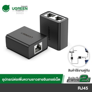 ภาพหน้าปกสินค้าUGREEN รุ่น 50923 Splitter Connector Output: 2 x RJ45 เพิ่มช่องต่อ  Black ที่เกี่ยวข้อง