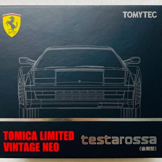 Tomica FERRARI TESTAROSSA Tomica (Black สีดำ) Limited Vintage Neo กล่องTOMYTEC