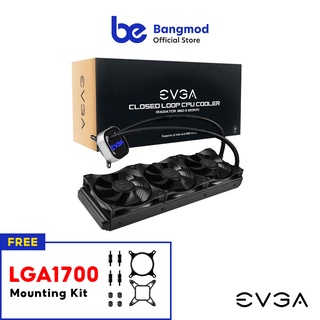 (แถมฟรี LGA1700 Mounting Kit) ชุดน้ำปิด EVGA CLC 360mm All-In-One RGB LED CPU Liquid Cooler, 400-HY-CL36-V1