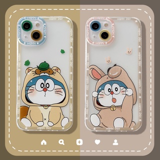 เคสใส แบบนิ่ม ลายการ์ตูนโดเรม่อน สําหรับ Redmi 9T 9C 9 8 8A 10 10C 10A Redmi Note 8 9 10 11 pro 9S 10S 11S Xiaomi Poco X3 pro Poco X3 NFC MI 11t pro MI 11 lite