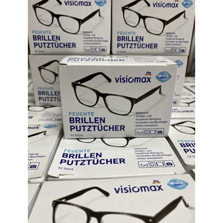 สินค้า ผ้าเช็ดแว่น เลนส์ ไอแพด นำเข้าเยอรมัน visiomax จากdm 52แผ่น ฉลากใหม่ ❗️
