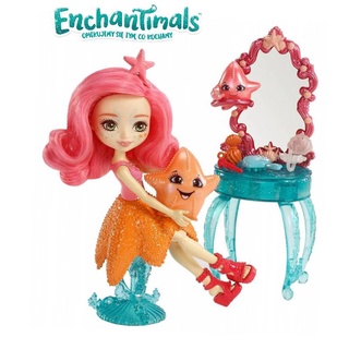 Enchantimals ตุ๊กตา เอนเชนติมอล โต๊ะเครื่องแป้ง ปลาดาว Starling Starfish Dolls ของแท้ babyshopy