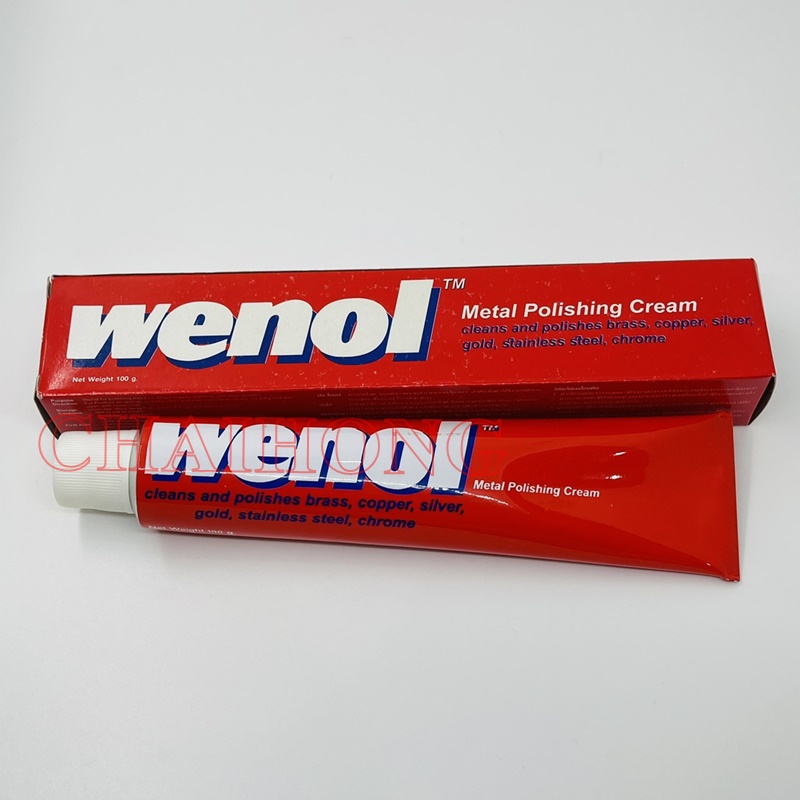 วีนอล-wenol-100กรัม-ครีมขัดเงาโลหะ-ยาขัดทองเหลือง-ครีมขัดเงา-ครีมทำความสะอาดโลหะ