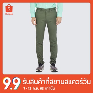 erawon shop 0501OV กางเกงขายาวสแล็ค รุ่น Workday Max Move ทรง Super Skinny fit สี SOLDIER