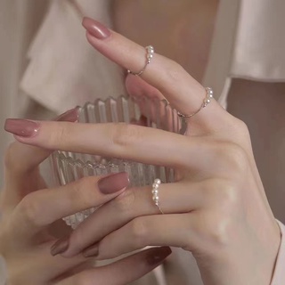 ภาพหน้าปกสินค้าแหวนแฟชั่น โลหะผสม ประดับมุก เปิดได้ สําหรับผู้หญิง ที่เกี่ยวข้อง