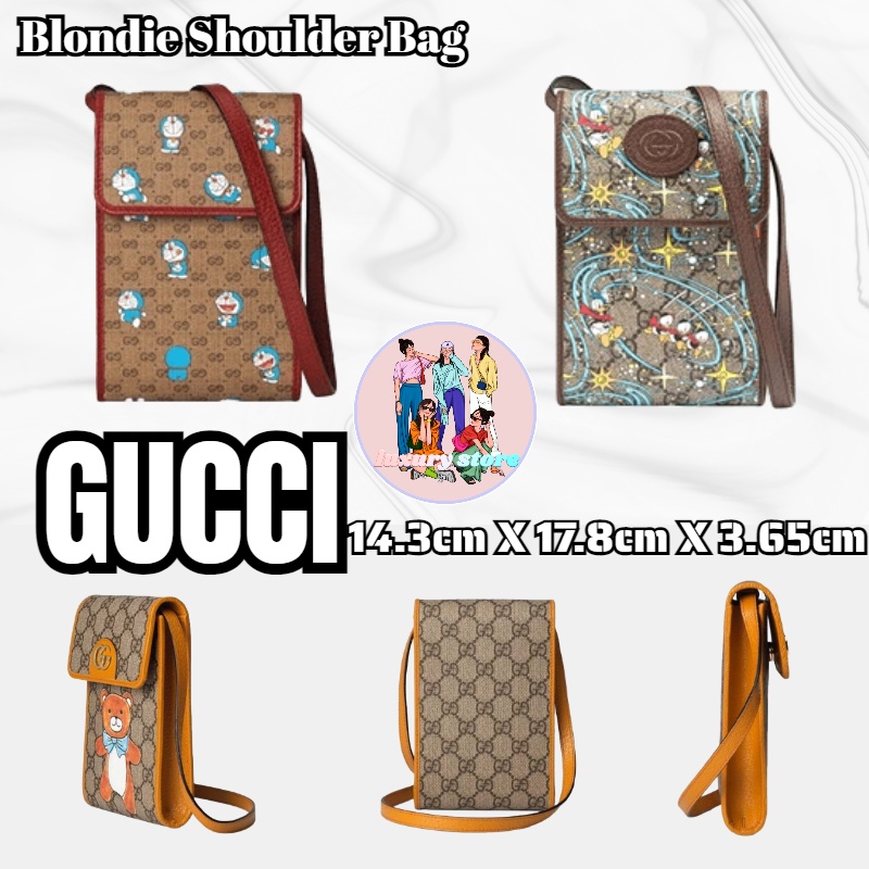 gucci-gucci-doraemon-panda-mickey-mouse-กระเป๋าโทรศัพท์มือถือ-ใหม่-แท้100