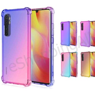 เคส xiaomi note10 lite เคสมือถือกรอบยางไล่เฉดสีพร้อมส่ง กรอบมือถือส่งของในไทย