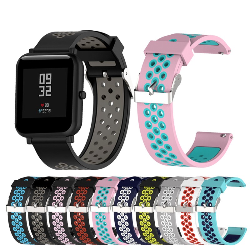 ภาพหน้าปกสินค้าสายนาฬิกาข้อมือซิลิโคน สําหรับ Xiaomi Huami Amazfit bip 3 bip u pro bip s