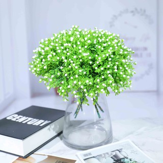 Babysbreath ดอกไม้ประดิษฐ์ สีเขียว 4 สี สําหรับตกแต่งห้องนั่งเล่น