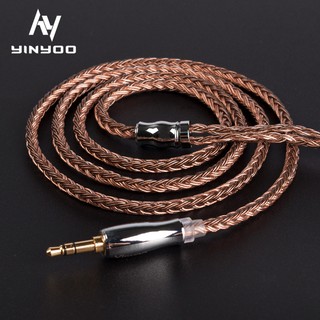 Yinyoo 16 Core High Purity Copper Cable 2.5/3.5/4.4MM Earphone Upgrade Cable with MMCX/2PIN/QDC/TFZ Connector for ZS10 Pro ZSN PRO BA5 V90 BL-03 BL-05 BL05