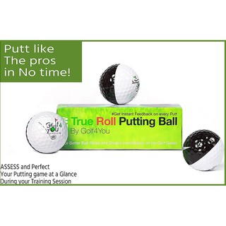 ภาพหน้าปกสินค้าลูกกอล์ฟ | อุปกรณ์กอล์ฟ | ลูกกอล์ฟ สำหรับซ้อมเล่นกอล์ฟ 3 ลูก (ขาวดำ) Golf Training Aids | 3 Golf Practice Putting Balls ซึ่งคุณอาจชอบสินค้านี้