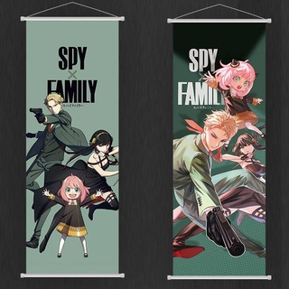 โปสเตอร์ผ้าใบ ลายอนิเมะ SPY×FAMILY Scroll สําหรับแขวนตกแต่งผนังบ้าน