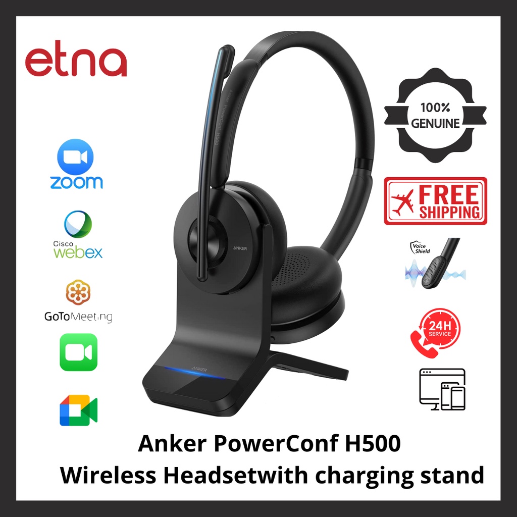 anker-powerconf-h500-ชุดหูฟังไร้สาย-พร้อมแท่นชาร์จ