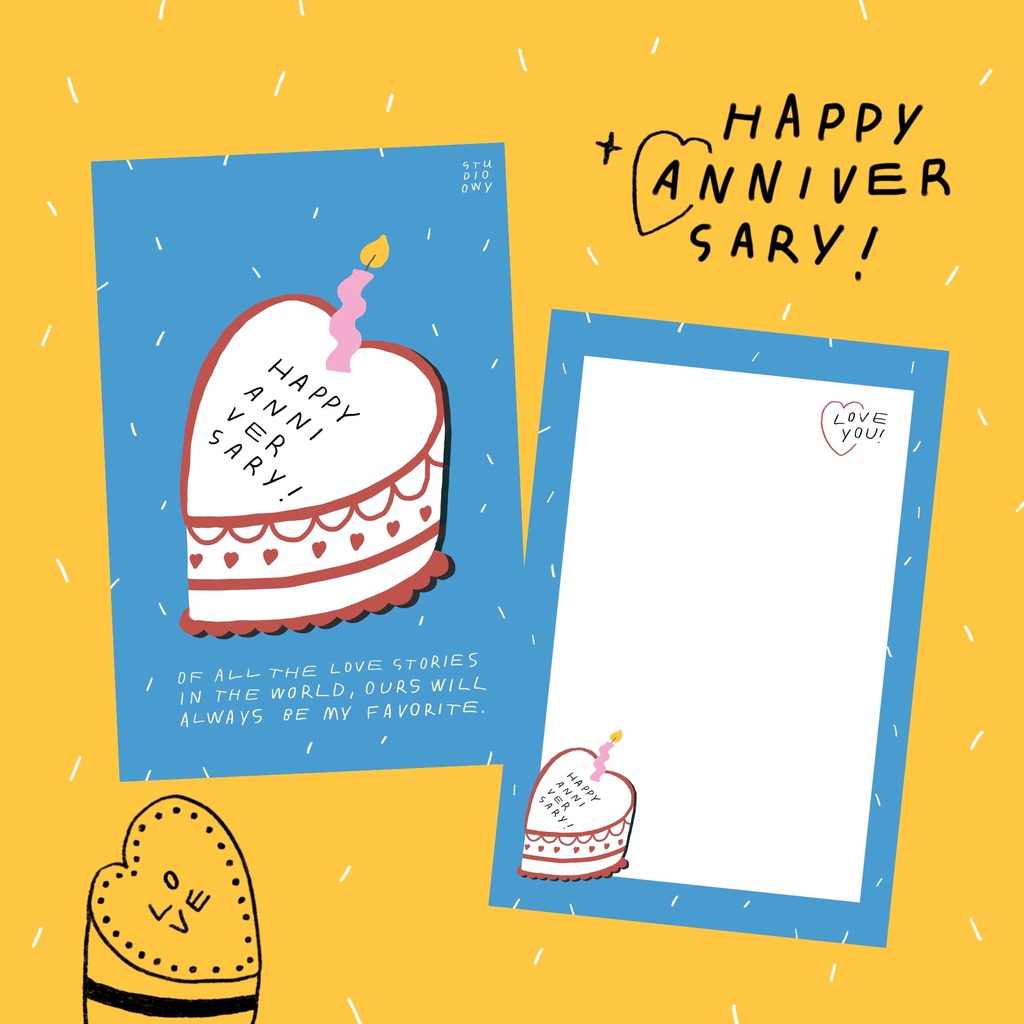 ภาพสินค้าSTUDIO.OWY : Anniversary Card การ์ดวันครบรอบ จากร้าน studio.owy บน Shopee ภาพที่ 3