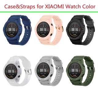 เคส TPU แบบนิ่ม พร้อมสายรัด สําหรับ Xiaomi Mi Watch Color Sports Edition Wristband for Mi Watch Color Bracelet Watchbands Correa
