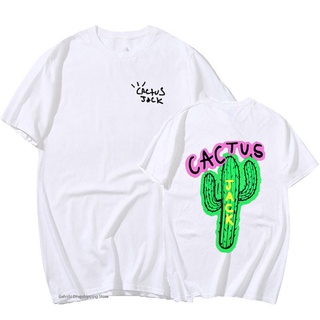 Cotton T เสื้อ Travis Scott Cactus Jack T เสื้อผู้ชายผู้หญิงแฟชั่น T เสื้อฤดูร้อนชายเสื้อ T เสื้อ hip Hop T เสื้อ Rap