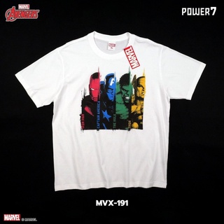 เสื้อยืดผ้าฝ้ายพิมพ์ลายขายดี เสื้อยืดการ์ตูน ลิขสิทธ์แท้ MARVEL COMICS  T-SHIRTS (MVX-191)