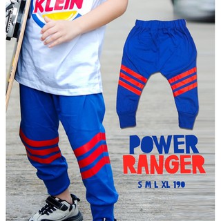 ภาพหน้าปกสินค้ากางเกง power ranger / jogger track pant / big strap ตีแถบ / Danger offwhite ที่เกี่ยวข้อง