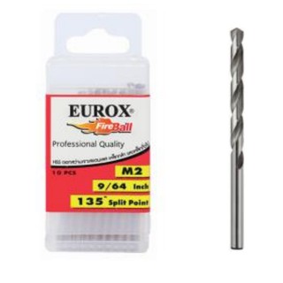 ดอกสว่านเจาะสแตนเลส EUROX รุ่น 1/4",5/16",21/64",11/32",1/2",31/64",15/32",29/64",23/64"