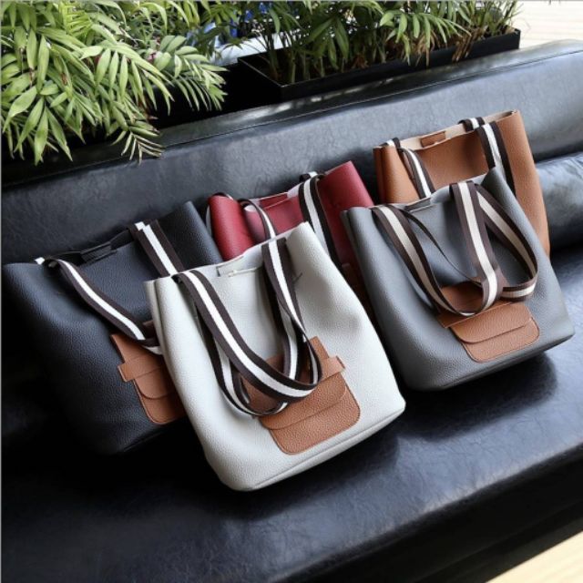 ราคา-390-บาท-กระเป๋าสะพายไหล่-set-2-ใบ-ขนาด-กว้าง-29-ซม-สูง-32-ซม-หนา-12-ซม