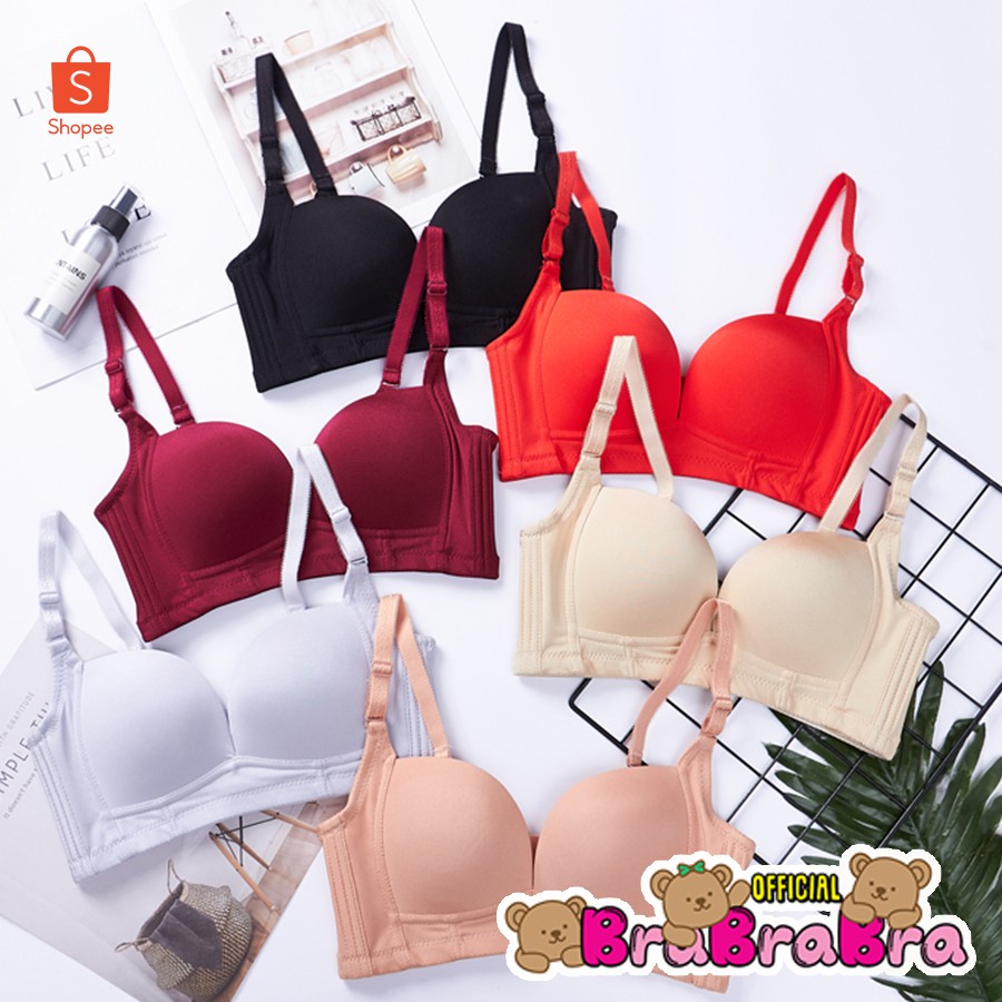 ภาพหน้าปกสินค้า𝑩𝒓𝒂𝑩𝒓𝒂𝑩𝒓𝒂 ️  bra-004 มีไซส์ใหญ่ บราถนอมทรง เก็บข้าง อกชิด V เป็นทรง V Bra