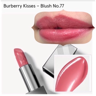 ของแท้ พร้อมส่ง !! BURBERRY KISSES LIP  COLOR FULL SIZE 3.3 G. NO.77 BLUSH