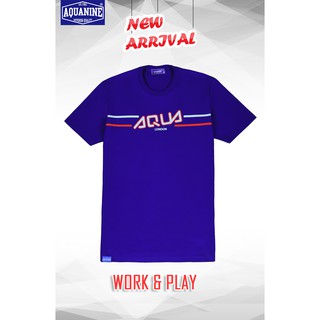 เสื้อยืด AQUANINE - Work&amp;Play Blue