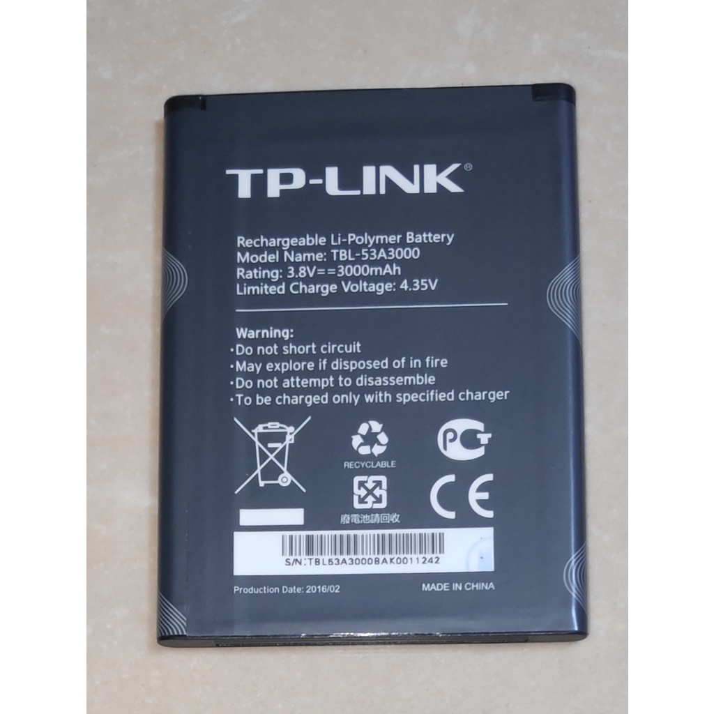 3000mAh Batteria Compatibile Con TP-Link WiFi Router M7650 M7450 TBL - 4