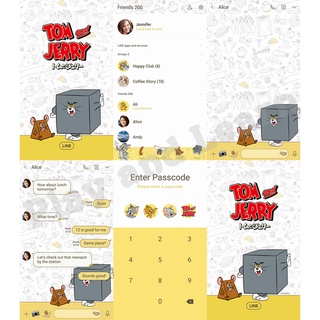 ภาพหน้าปกสินค้าTom and Jerry  Sticker Theme Line สติ๊กเกอร์ ธีม ไลน์ ที่เกี่ยวข้อง