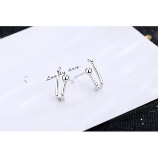 Silver Pin Cuff (D19)(สีเงิน/คู่)