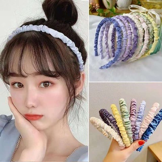 🌈พร้อมส่ง🌈  ที่คาดศีรษะผ้าซาตินแฟชั่นสําหรับผู้หญิง