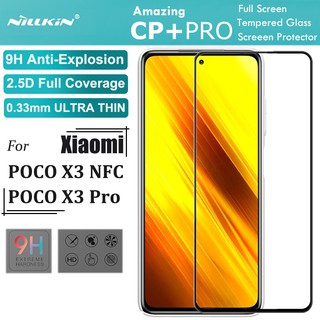 Nillkin กระจกนิรภัยกันรอยหน้าจอ 0.3 มม. 2.5D HD 9H สําหรับ Xiaomi POCO X3 Pro POCO X3 NFC CP+Pro