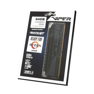 Patriot Viper 4 Blackout Series 64GB (2 x 32GB) DDR4 3600MHz UDIMM Memory Kit