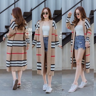 AD#เสื้อไหมพรมตัวยาว#เสื้อไหมพรม#เสื้อคลุมยาว#เสื้อโค้ท#เสื้อกันหนาว#เสื้อคาร์ดิเก้น