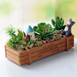 Fin 1กล่องไม้อเนกประสงค์ ประดับบ้าน กล่องใส่ของ Wooden Box Home Table Decoration 2174