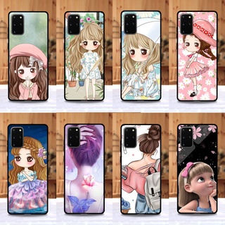 เคส Samsung S20 plus ลายการ์ตูนผู้หญิง ขอบนิ่มหลังแข็ง เคสมือถือ เคสโทรศัพท์ Case เคส TPUขอบนิ่มหลังแข็งไม่ขูดตัวเครื่อง