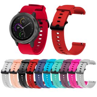 ภาพหน้าปกสินค้าสายนาฬิกาซิลิโคน Garmin Vivoactive 3 HR Venu Sq ขนาด 20 มม. มีให้เลือก 10 สี ที่เกี่ยวข้อง